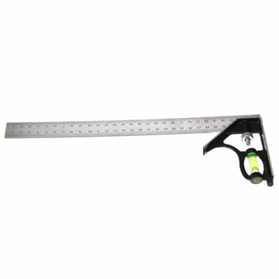 

90° 300mm Combination Angle Square Metric Adjustable Ruler Level Gauge Tool Sale