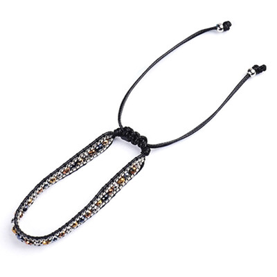 

Retro National Style Manual Mixed Weaving Bracelet Colorful Beads Red Rope Bracelet Unisex Pair Jewellery