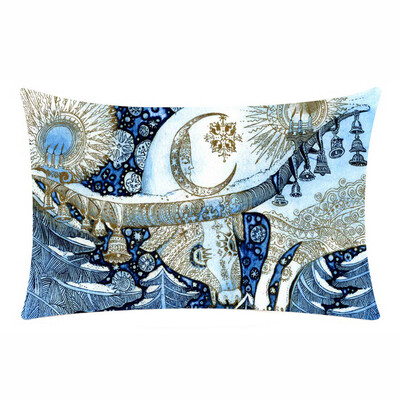 

Tailored Merry Christmas Rectangle Cushion Cover Throw Pillow Case Pillowcase