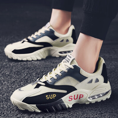 

Outdoor mens sports&leisure running tide shoes Korean version of the trend of wild student shoes increased shoes mens mesh
