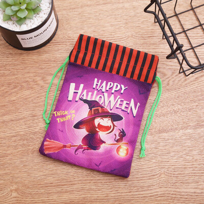 

Toponeto Halloween Cute Witches Candy Bag Packaging Children Party Storage Bag Gift