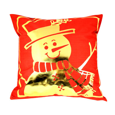 

Tailored Merry Christmas Gold Foil Printing Pillow Case Sofa Waist Throw Cushion Cover A