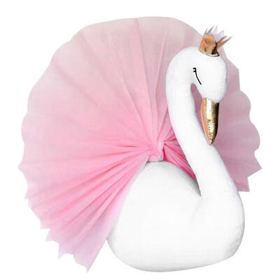 

Cute Swan Wall Art Hanging Stuffed Plush Toy Kids Room Decor Birthday Gift