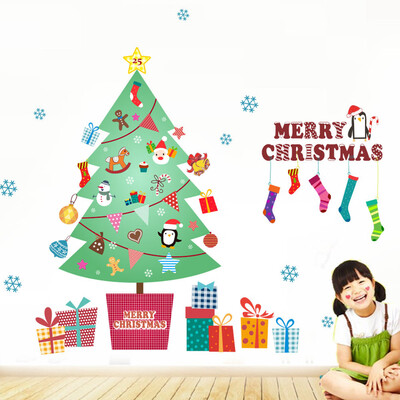 

〖Follure〗2018 Merry Christmas Household Room Wall Sticker Mural Decor Decal Removable