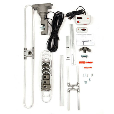 

New 180 Miles Outdoor Amplified HD TV Antenna High Gain 22-38dB UHFVHFFM