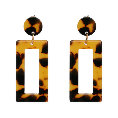 

2018 Trending Jewelry Big Square Drops Dangle Earrings boucle doreille Dangle Earrings for Women Fashion Accessories
