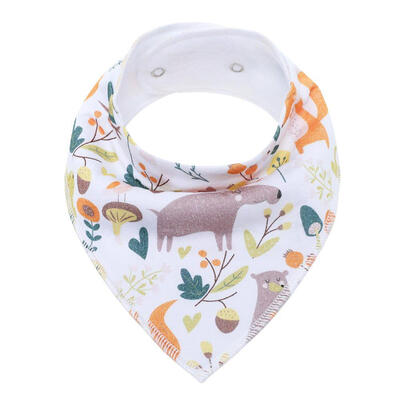 

Adjustable Reusable Baby Burp Cloth Washable Cartoon Triangle Bibs Towel