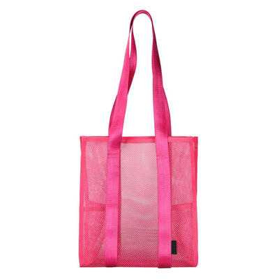 

Large Capacity Totes Solid Color Women Mesh Hollowed Shoulder Handbags