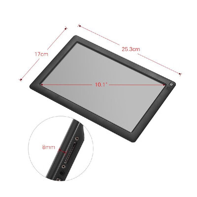 

Andoer 101 Inch Ultra-thin IPS LCD Digital Photo Frame Desktop Album 1280 800 Supports PhotoMusic Video Clock6 Modes Cale