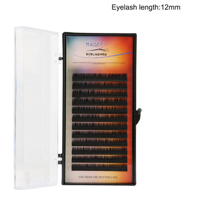

Gobestart Individual False Eye Lashes Wave Mink 007 C Black Silk Eyelashes Extension