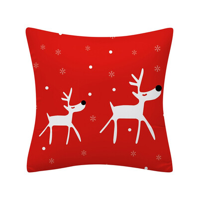 

Tailored Christmas Pillow Case Glitter Polyester Sofa Throw Cushion Cover Home Decor