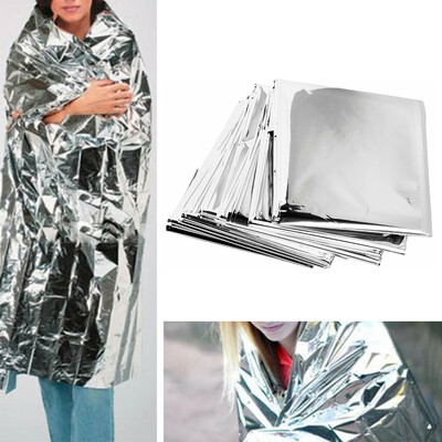 

4pcs Silver Emergency Solar Blanket Survival Safety Insulating Thermal Heat Tool