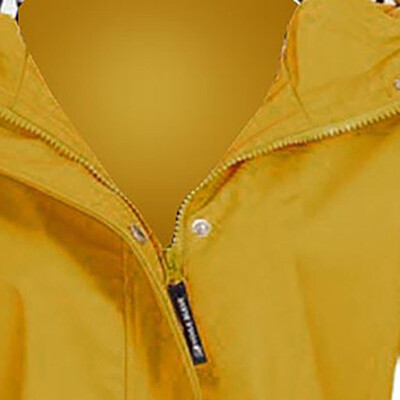 

Roseonmyhand Women Solid Rain Jacket Outdoor Plus Waterproof Hooded Raincoat Windproof