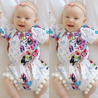 

Newborn Infant Baby Girls Romper Bodysuit Jumpsuit Outfits Clothes Sunsuit Set