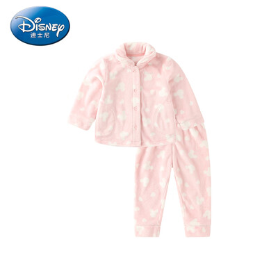 

Disney Disney childrens clothing girls small children warm padded pajamas flannel cute baby clothes 2019 winter DA942LE03 pink Minnie love 110