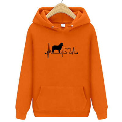 

Tailored Women Long Sleeve Print Loose Hooded Sweatshirt Automn&Winter Blouse Lady Tops
