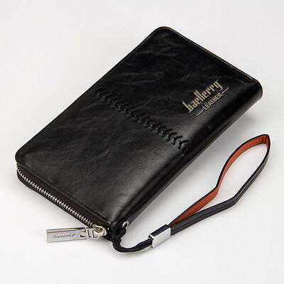 

Tailored Fashion Mens Hollow Leather ID Card Holder Billfold Purse Wallet Handbag Black
