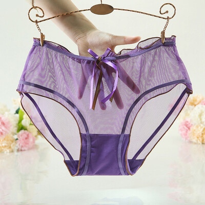 

Fashion Women Mesh Sheer Briefs Thin Underwear Knickers Sexy Panties Underwear