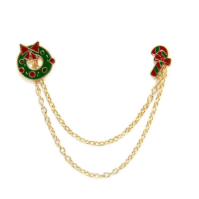 

Luxury Chain Collar Pin Wreath Charm Accessories Beauty Brooch Cute Christmas Theme Theme Fashion The Chain