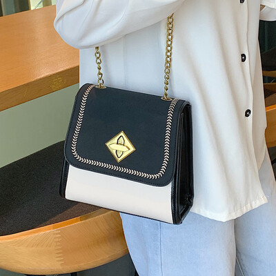 

Net red texture frosted chain bag handbag 2019 new wild fashion shoulder bag ins foreign gas Messenger bag