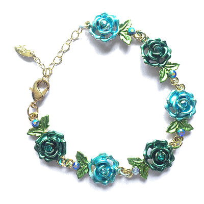 

Retro Cloisonne National Style Bracelet Women Alloy Jewelry Oversized Hand Cord Hot Gift