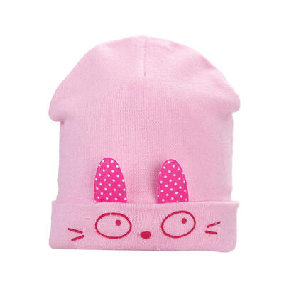 

Cute 0-1Y Baby Girls Boys Knitted Eyes Ear Hats Kids Bonnet Winter Warm Cap