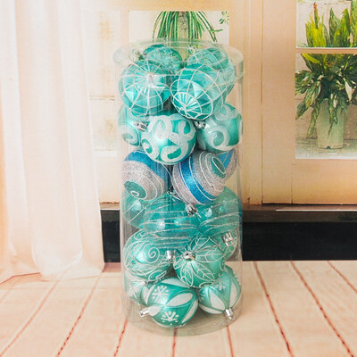 

FUNNYBUNNY 24inch24pcs Christmas Ornaments Christmas Tree Ornaments Christmas Painted Balls Christmas Balls