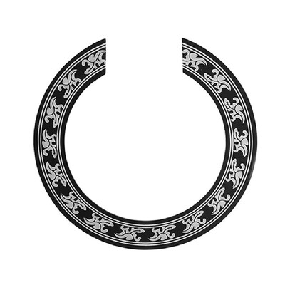 

Folk Guitar Rosette Inlay Sticker Circle Sound Hole Decorative Decal Accessory Replacement for 40-41 Inch Guitars