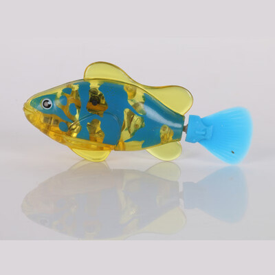 

Aquarium Decoration Fishing Plastic Toy Funny Swimming Robot Fish Electronic Lighting Battery Powered