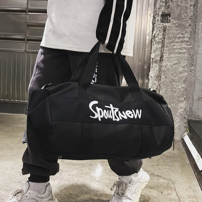 

2019 new bag short-distance travel bag female lightweight yoga bag hand raised poor duffel bag large capacity bag tide