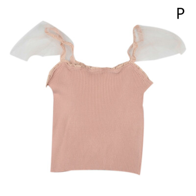 

Women Fashion Concise Casual All-match Solid Color Slim Fit Sexy Short Style Camisole Top