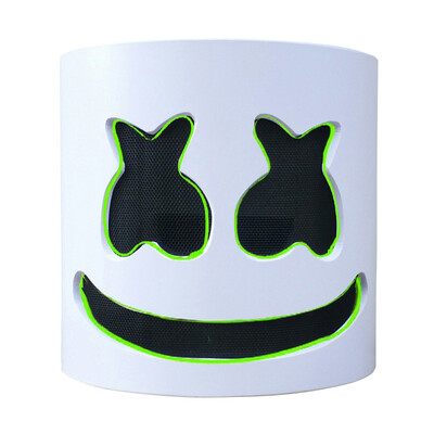 

New Hot DJ LED Luminous Helmet Mask Cosplay Prop Halloween Party Latex Masks LED Party Bar DJ Masks