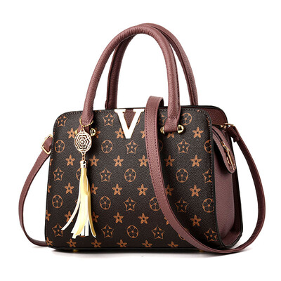 

Womens Bag Middle-aged Womens Bag Simple Single Shoulder Bag Large Capacity Handbag Slanting Big Bag Mothers Bag