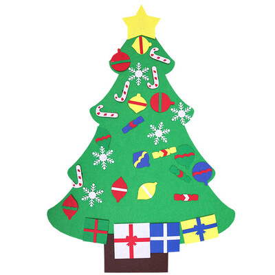 

Kids DIY Felt Christmas Tree Christmas Gifts For 2019 New Year Xmas Decor Home