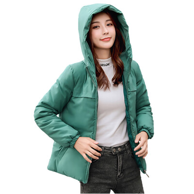 

Toponeto Women Winter Warm Coat Hooded Thick Warm Loose Jacket Short Overcoat