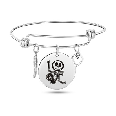 

New Fashionable Peach Heart Wing Pendant Bracelet Bracelet Stainless Steel Charm Bracelet Female Friendship Gift