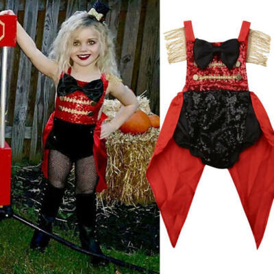 

Toddler Baby Girl Outfit Clothes Romper Pants Sequin Halloween Costume Party Set
