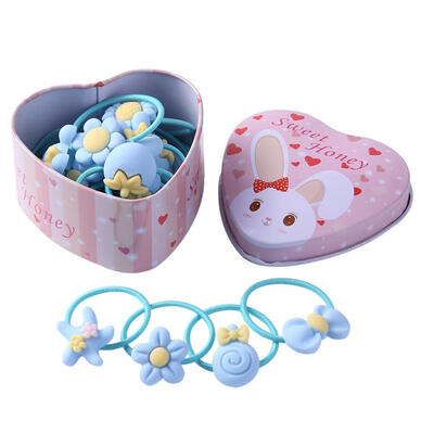 

20pcs Cartoon Cute Elastic Hair Bands Kids Girls Rubber Bands w Gift Box