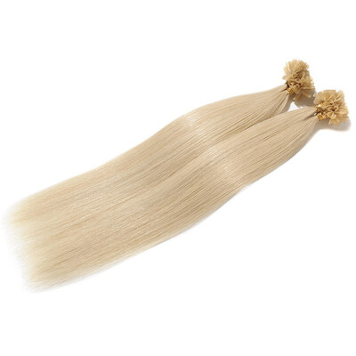 

100 Remy Hair Human Hair Extensions U Tip Nail Tip Keratin Straight Hair