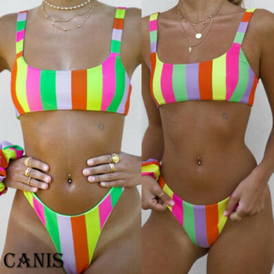 

Women Push-up Soft Bra Bandage Bikini Set Swimsuit Triangle Swimwear Bathing