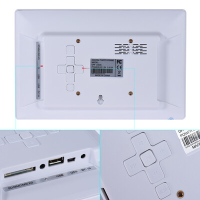 

Andoer 10 Inch LED Wide Screen Digital Photo Picture Frame Electronic Album High Resolution 1024600 MP3 MP4 Picture Player Electr