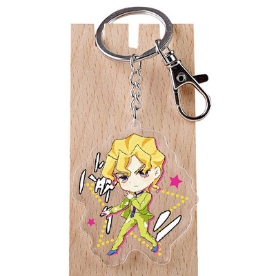

Anime JOJOs Bizarre Adventure Acrylic Keychain Anime Accessories Cartoon Key Ring