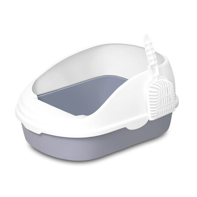 

Clean Pet Open Top Large Cat Litter Box with Scoop