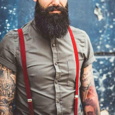 

New Fashion Men Women Clip on Suspenders Elastic Y-Shape Back Formal Unisex Adjustable Braces