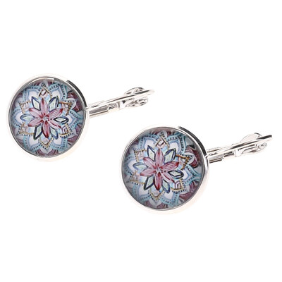 

Bohemia Style Earrings Fashion Retro Vintage Gem Time Earrings Creative Silver Antique Bronze Henna Jewelry