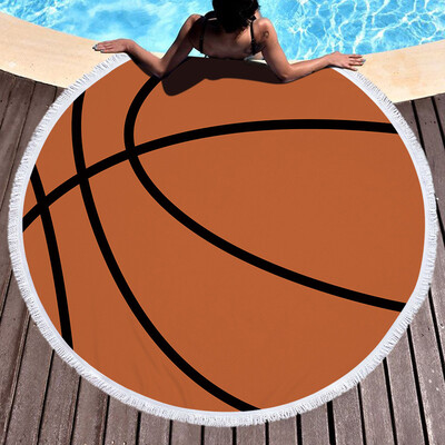 

Gobestart 1 PC Round Beach Pool Home Shower Towel Blanket Table Cloth Yoga Mat