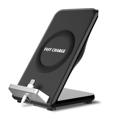 

QI Wireless Charger Fast Charging Pad Phone Stand Holder for iPhone 8 X