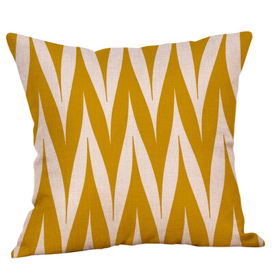 

〖Follure〗Mustard Pillow Case Yellow Geometric Fall Autumn Cushion Cover Decorative