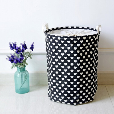 

〖Follure〗Cowboy Cotton Waterproof PE Coating Storage Basket Sundries Storage Box