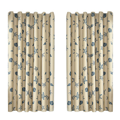 

Marine Biological Printing Cloth Balcony Bedroom Curtain Shade